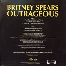 Load image into Gallery viewer, Britney Spears : Outrageous (Remixes) (12", Promo)
