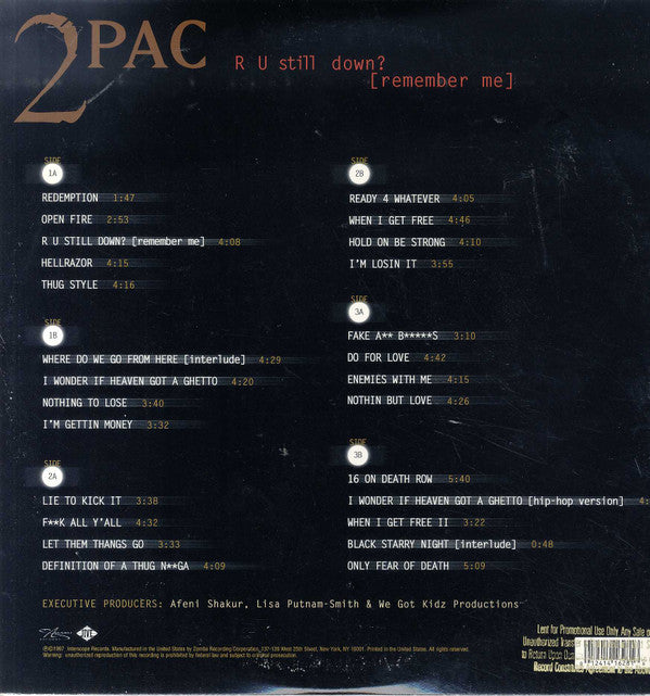 Buy 2Pac : R U Still Down? [Remember Me] (3xLP, Album, Promo