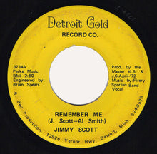Load image into Gallery viewer, Jimmy Scott (6) : Remember Me (7", Yel)