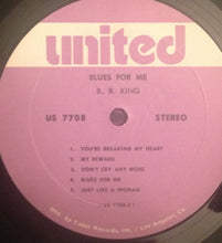 Load image into Gallery viewer, B.B. King : Blues For Me (LP, Album, RE)