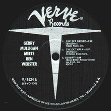 Load image into Gallery viewer, Gerry Mulligan Meets Ben Webster : Gerry Mulligan Meets Ben Webster (LP, Album, Mono, RE, MGM)