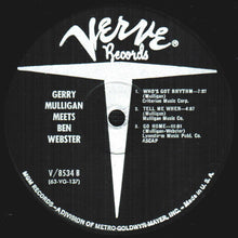 Load image into Gallery viewer, Gerry Mulligan Meets Ben Webster : Gerry Mulligan Meets Ben Webster (LP, Album, Mono, RE, MGM)