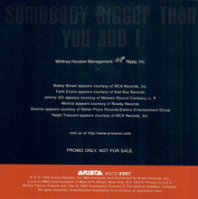 Load image into Gallery viewer, Whitney Houston Featuring Bobby Brown, Faith Evans, Johnny Gill, Monica And Ralph Tresvant : Somebody Bigger Than You And I (CD, Single, Promo)
