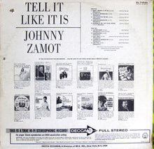 Load image into Gallery viewer, Johnny Zamot : Tell It Like It Is (LP, Album)