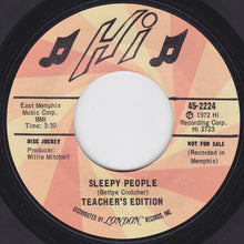 Load image into Gallery viewer, Teacher's Edition : I Wanna Share Everything / Sleepy People (7", Single, Promo)