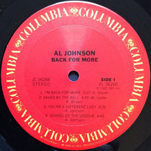 Load image into Gallery viewer, Al Johnson : Back For More (LP, Album)