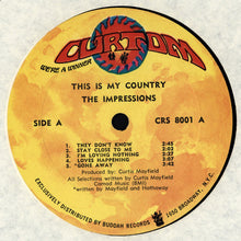 Load image into Gallery viewer, The Impressions : This Is My Country (LP, Album)