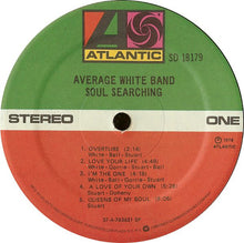Load image into Gallery viewer, Average White Band : Soul Searching (LP, Album, SP )