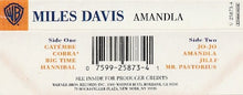 Load image into Gallery viewer, Miles Davis : Amandla (Cass, Album)