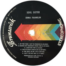 Load image into Gallery viewer, Erma Franklin : Soul Sister (LP, Album)
