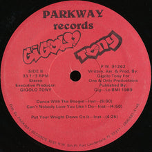 Load image into Gallery viewer, Gigolo Tony : Dance With The Boogie (12", EP)