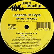 Load image into Gallery viewer, Legends Of Style : We Are The Ones (12")