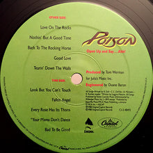 Load image into Gallery viewer, Poison (3) : Open Up And Say ...Ahh! (LP, Album)