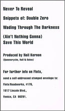 Load image into Gallery viewer, Flotsam And Jetsam : Selections From Cuatro (Cass, EP, Promo)