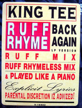 Load image into Gallery viewer, King Tee : Ruff Rhyme (Back Again) (12", Single)