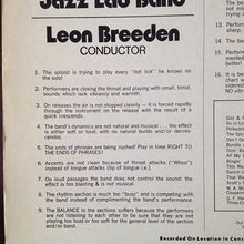 Load image into Gallery viewer, Leon Breeden With The North Texas State University Jazz Lab Band* : A Jazz Clinic By Leon Breeden (LP, Album)