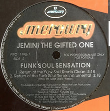Load image into Gallery viewer, Jemini The Gifted One : Funk Soul Sensation (Remixes) (12", Single, Promo)