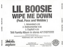 Load image into Gallery viewer, Lil' Boosie Feat. Foxx (4) And Webbie : Wipe Me Down (CD, Single, Promo)