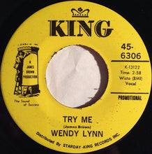 Load image into Gallery viewer, Wendy Lynn : Try Me (7", Single, Promo)
