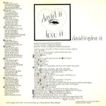 Load image into Gallery viewer, David II* : Love II (LP, Album)