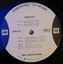 Load image into Gallery viewer, CBS Laboratories : Technical Series Professional Test Record: Broadcast Test Record (LP)