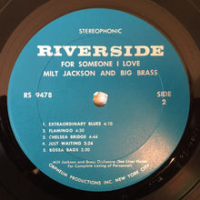 Load image into Gallery viewer, Milt Jackson And Big Brass : For Someone I Love (LP, Album)