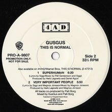 Load image into Gallery viewer, GusGus : This Is Normal (2xLP, Album, Ltd, Promo)