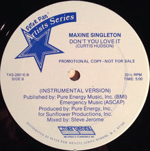 Load image into Gallery viewer, Maxine Singleton : Don't You Love It (12", Promo)