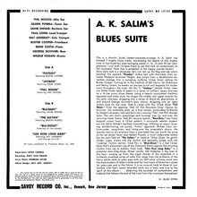Load image into Gallery viewer, A.K. Salim : Blues Suite (LP, Album, Mono)