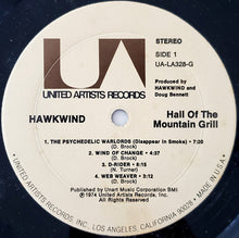 Load image into Gallery viewer, Hawkwind : Hall Of The Mountain Grill (LP, Album, Ter)