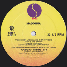 Load image into Gallery viewer, Madonna : Vogue (12", Maxi)