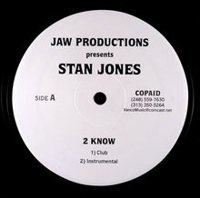 Load image into Gallery viewer, Stan Jones (7) : 2 Know (12", Single)
