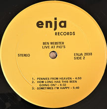 Load image into Gallery viewer, Ben Webster : Live At Pio's (LP)
