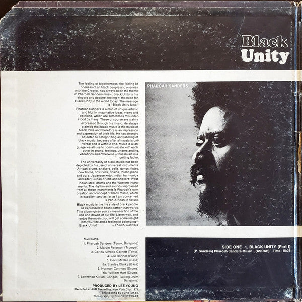 Pharoah Sanders ‎– Black Unity – Miyagi Records