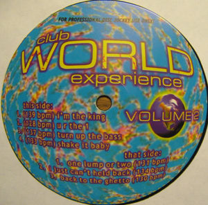 Various : Club World Experience Volume 2 (12")