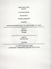 Load image into Gallery viewer, Lower East Soundz Featuring Elecua : An Urban Concept EP (12", EP, TP)

