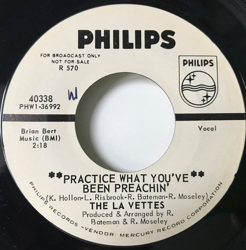 The La Vettes : No Matter What You Do To Me/Practice What You've Been Preachin' (7