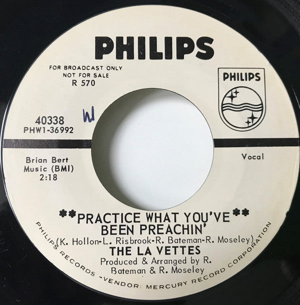 The La Vettes : No Matter What You Do To Me/Practice What You've Been Preachin' (7