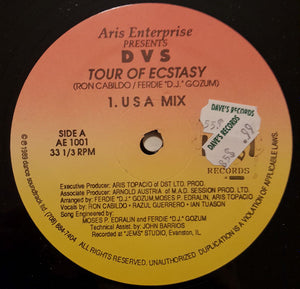 DVS (24) : Tour Of Ecstasy (12")