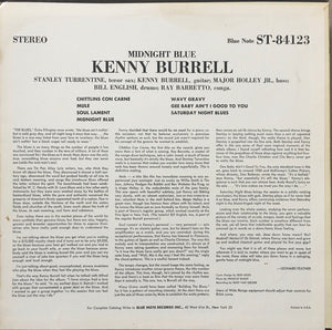 Kenny Burrell : Midnight Blue (LP, Album, RE, New)