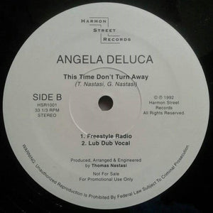 Angela Deluca : This Time Don't Turn Away (12", Promo)