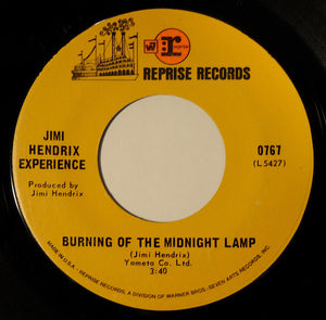 Jimi Hendrix Experience* : All Along The Watchtower / Burning Of The Midnight Lamp (7", Single, Mono, Styrene, Pit)