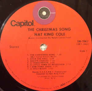 Nat King Cole : The Christmas Song (LP, Album, RE, Red)