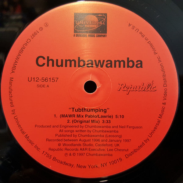 米12” Chumbawamba Tubthumping U1256157 Universal Records /00250 Buy Chumbawamba : Tubthumping (12