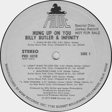 Load image into Gallery viewer, Billy Butler &amp; Infinity (13) : Hung Up On You (LP, Album, Promo)
