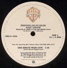 Load image into Gallery viewer, Marc Sadane : One Minute From Love (12", Promo)
