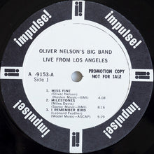 Load image into Gallery viewer, Oliver Nelson's Big Band : Live From Los Angeles (LP, Album, Mono, Promo, Gat)
