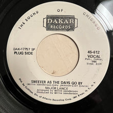 Load image into Gallery viewer, Major Lance : Sweeter As The Days Go By (7", Single, Promo, SP)
