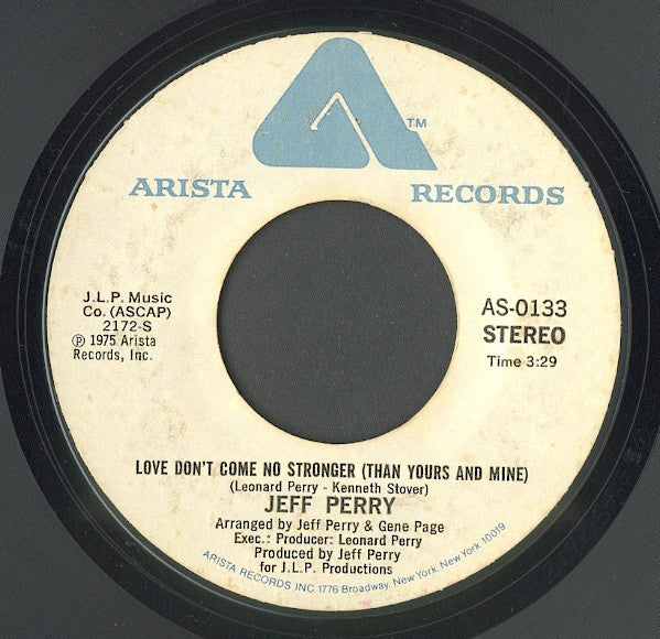 Jeff Perry : Love Don't Come No Stronger (Than Yours And Mine) (7