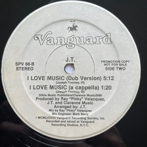 J.T. (3) : I Love Music (12", Promo)